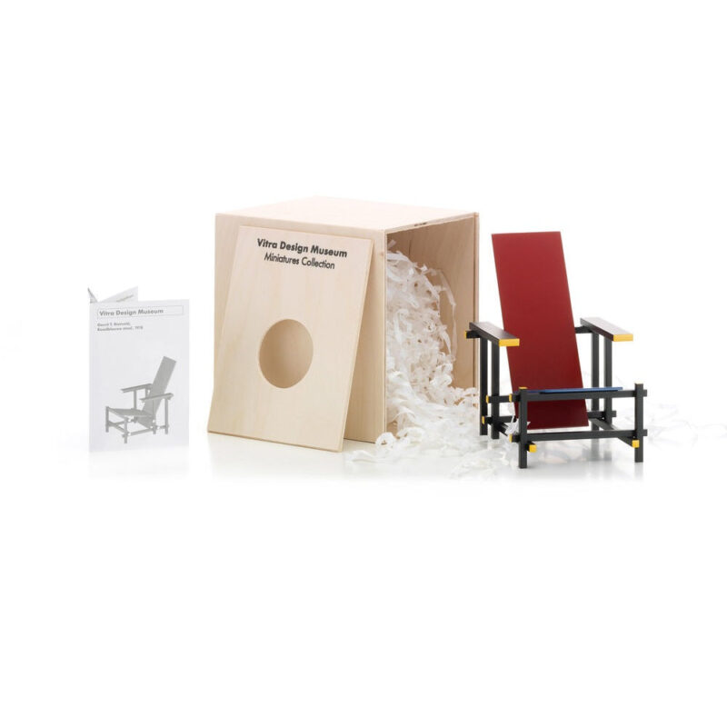 Vitra, Miniatures Rood Blauwe Stoel