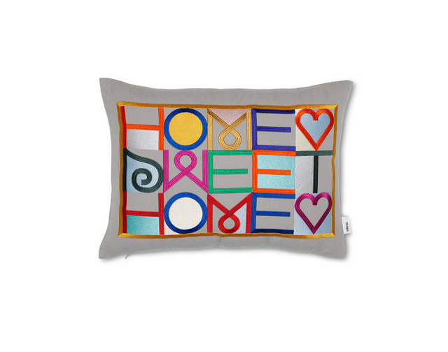 Vitra, Embroidered Pillow Hellgrau