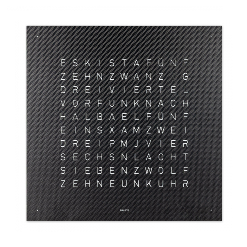 Qlocktwo, Classic Deutsch Carbon Fibre