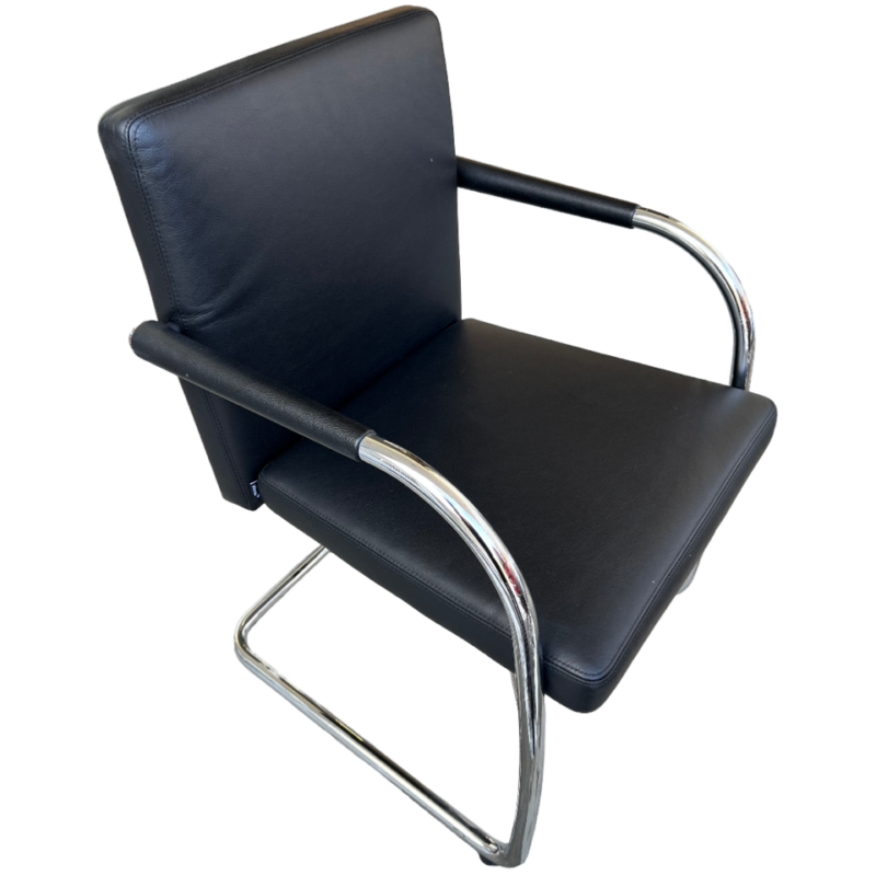 Vitra Visavis Softback Leder Schwarz