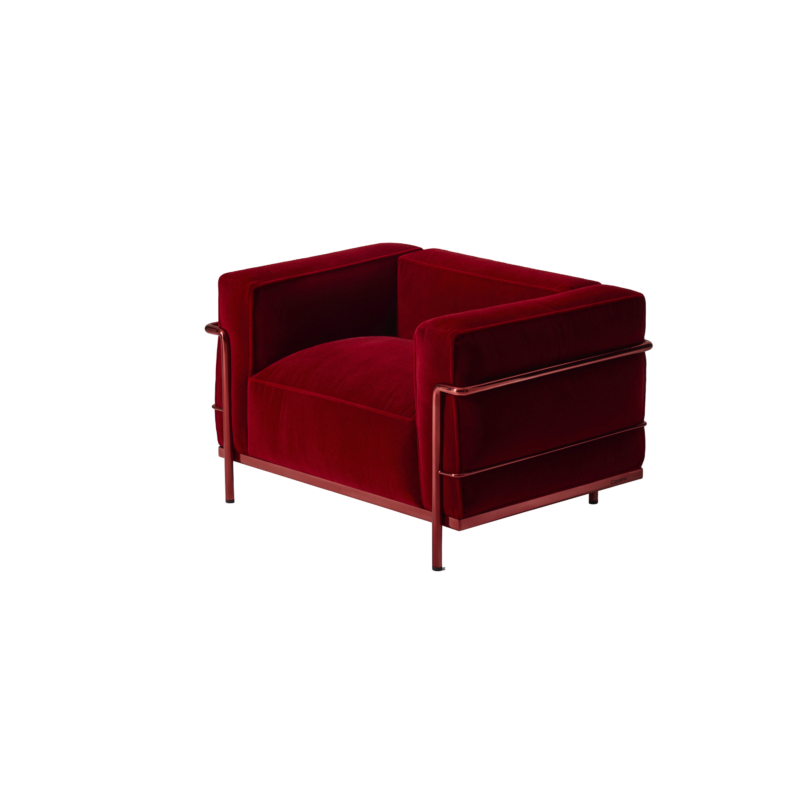 Cassina, 3 Fauteuil Grand Confort, 60, Rot