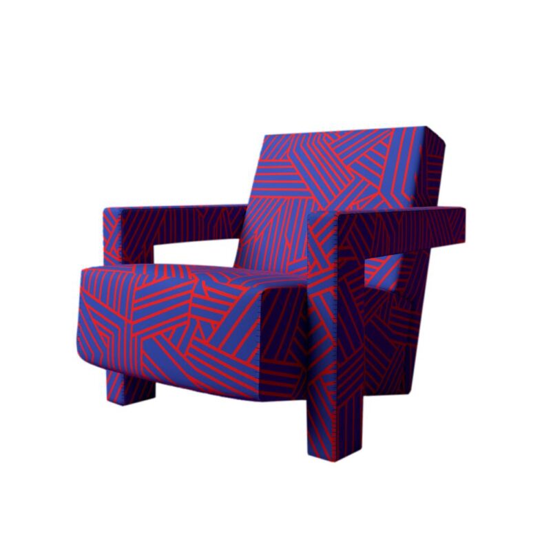 Cassina, Utrecht 637 Nest blu/rosso