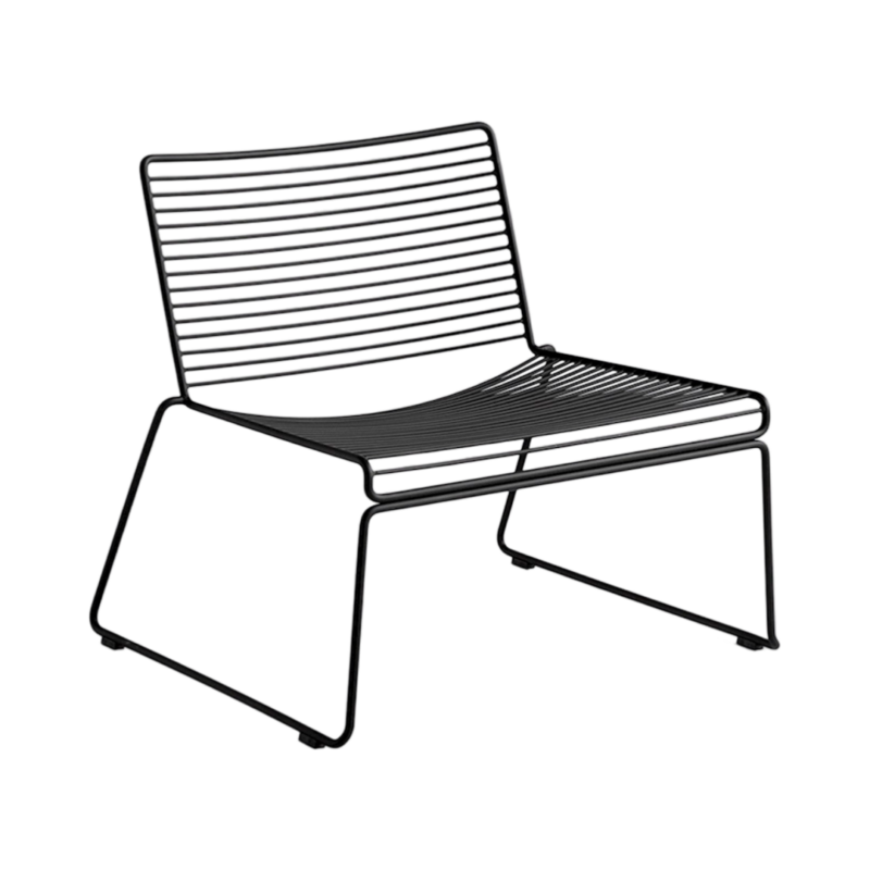 HAY Hee Lounge Chair Schwarz