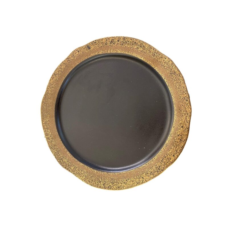 Damiano Rezzoli, Piatto Gres Nero/Oro