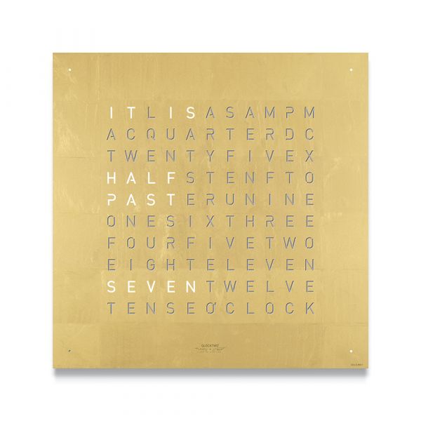Qlocktwo, Frontpanel Deutsch Gold